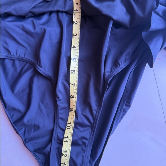 Swimsuits for All NEW Solid Black One Piece RuchedSwimsuit Dress in plus size 22 - Picture 15 of 15